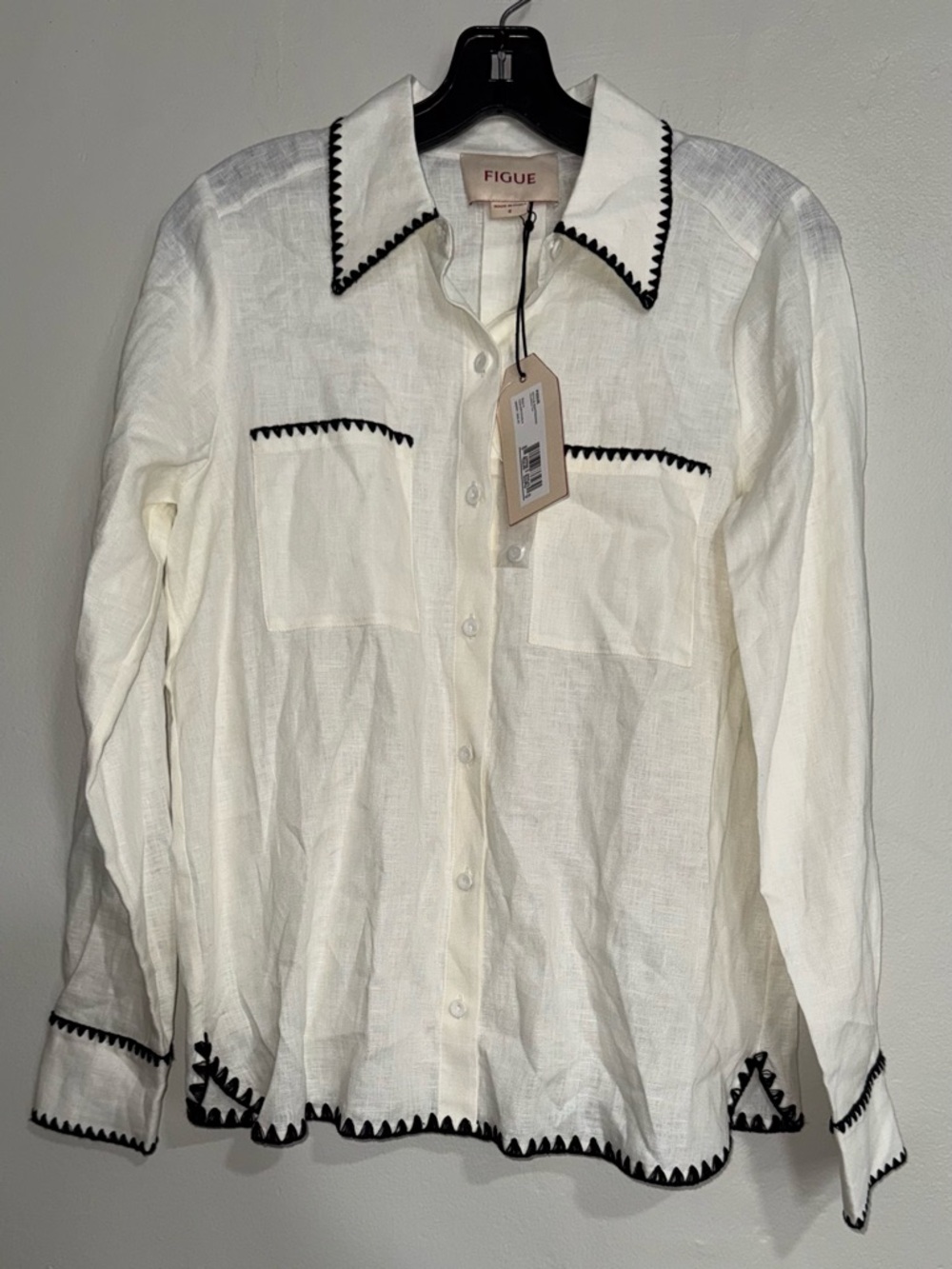 FIGUE Prudence Top Chalk Sz 4 - Picture 8 of 14